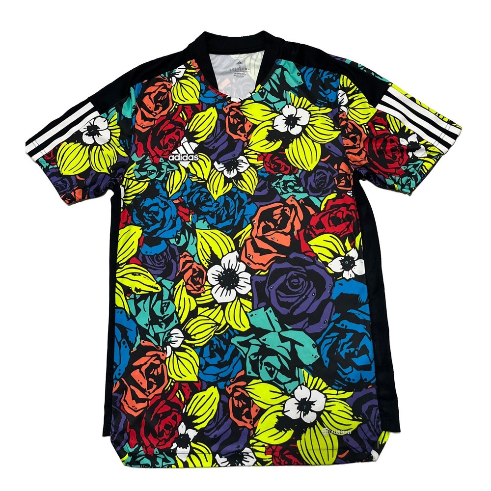 Adidas Men's Sz S Tiro Soccer Flower/Floral Jersey T-Shirt